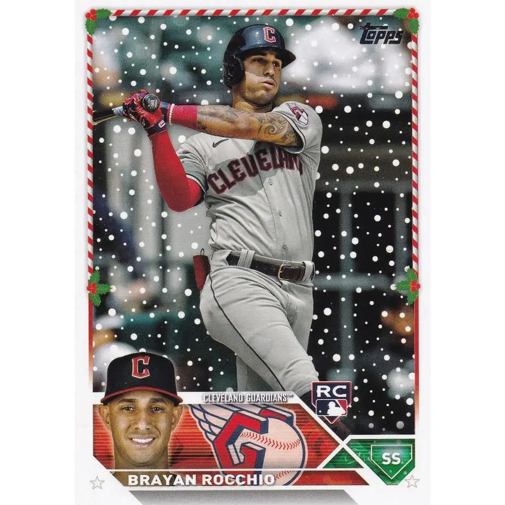 2023 Topps Holiday Brayan Rocchio RC H63 Cleveland Guardians